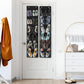 Simple Houseware 24 Pockets - 2PK 12 Large Pockets Over Door Hanging Shoe Organizer, Black