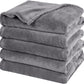 PHF Oversized King Fleece Blanket 120"x120", No Shed No Pilling Big Soft Blanket, Extra Large 10'x 10' Lightweight for Bed, Sofa Travel and Camping, Suitable for All Season, Grey