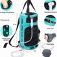 WILD HEART Camping Shower 22L/ 12L Portable Shower for Camping with Pressure Foot Pump and Hose - Solar Shower Bag Backpack for Camping, Road Trip & Outdoor Use