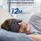 Voerou Sleep Mask with Bluetooth Headphones, Zero Pressure Wireless Sleeping Eye Mask, 100% Light Blocking Sleep Headphones for Side Sleepers, Suitable for Sleep Nap Travel, Cool Gadgets Unique Gifts