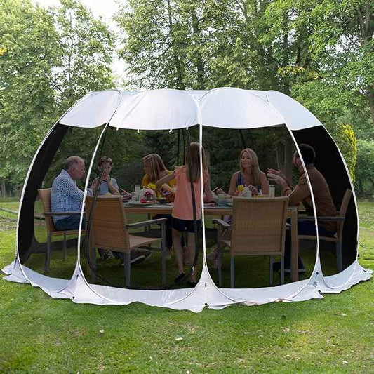 Alvantor Pop Up Screen House Gazebo with Mosquito Netting, Instant UV Resistant Sun Shelter for Patio & Backyard, Portable Canopy Tent for 2-10 Person