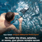 Spigen Aqua Shield 2 Pack Floating Waterproof Phone Pouch A611P for All Phones with Detachable Lanyard, Travel Essentials for Outdoors Activities, Kayak/Cruise/Beach - Black