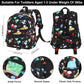 Accmor Toddler Harness Backpack Leash, Cute Excavator Kids Backpack with Anti Lost Wrist Link for Outdoor Walking, Mini Black Child Backpack Wristband Tether Leashes for Boys Girls Aged 1-3 Years Old