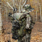 Kalkal Hunting Backpack with Buckle Quick-Release Rifle System, 42L Waterproof Silent Camo Bow Hunting Pack with Rain Cover