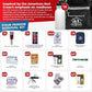 First My Family All-in-One 4 Person, 72 Hour Emergency Survival Kit for Fires, Earthquakes, Hurricanes, Floods, Tsunami and Other Disasters - Premium Black Backpack