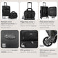 U.S. Traveler Lightweight Rolling 20" Carry On Luggage Softside Suitcase, Black, 4 Wheel