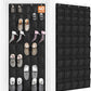 FENTEC 40 Large Pockets Over The Door Shoe Organizer, Mesh Hanging Shoe Organizer Shoe Rack for Closet Mesh Closet Shoe Holder, Over Door Organizer, Shoe Organizer for Wall, Black, 1 Pack