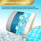 BLACK+DECKER Cooling Gel Lumbar Memory Foam Cushion – Ergonomic Back Support Travel Pillow with Ventilated Mesh, Adjustable Strap, Slow Rebound Memory Foam, Washable Cover
