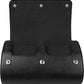 Barton Watch Bands BARTON Watch Roll - Black Recycled Leather Travel Case & Band Storage 2