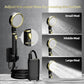 Portable Shower for Camping, Rechargeable Camping Shower Pump with LED Display of Battery Level and Temperature, Lasting-180 Mins, Suitable for Outdoor Shower, Pet Bath, Car Washing