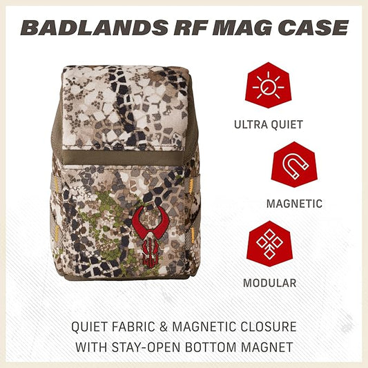 Badlands RF Mag Case - Magnetic Rangefinder Holder for Fast, Quiet Access During Hunts, Attaches to Bino Harness