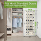 Unjumbly Over the Door Shoe Organizer with 40 Large Breathable Mesh Pockets, Space Saving Shoe Holder, Hanging Shoe Rack for Entryway Bedroom Closet Storage (Beige, 40 Pockets)