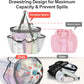 F-color Mesh Shower Caddy Portable with Drawstring - Upgrade Deeper 7 Pockets Dorm Room Essentials for Guys Girls with S Hook, Shower Bag Basket Tote for College Camping Toiletry Bathroom, White