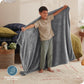 Bare Home Fleece Blanket - Baby Size - Ultra-Soft Lightweight for Bed, Sofa, and Couch - Luxury Microplush - Cozy Warm Blanket (Baby, Grey)