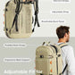 Tolaccea Carry on Travel Backpack, Laptop Backpack Flight Approved Convertible Large Duffle Luggage Bag Daypack Work Business Rucksack Fits 16" Laptop for Men Women 3 Carrying Ways, 40L-50L Expandable