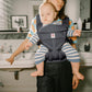 Ergobaby Omni Classic Baby Carrier Newborn to Toddler - Breathable Baby Carriers for Summer - All-Position Carrier with Lumbar Support (7-45 Pounds), Mesh, Charcoal Grey