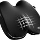 Skechers Memory Foam Seat Cushion,Ribbed Fabric Office Chair Cushion for Tailbone Pain Relief,Butt Pillow for Office Chair,Car Seat Cushion,Long Sitting Office Workers,and Car Drivers,Black