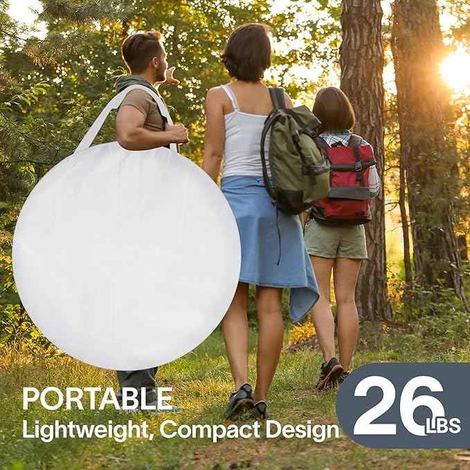 Alvantor Pop Up Screen House Gazebo with Mosquito Netting, Instant UV Resistant Sun Shelter for Patio & Backyard, Portable Canopy Tent for 2-10 Person
