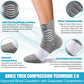NEENCA Medical Compression Socks for Women & Men Circulation—2 Pairs, Ankle Compression Stockings for Pain Relief, Plantar Fasciitis, Swelling, Running, Nurses, Travel, Pregnancy, Flying. 20-30 mmHg