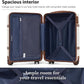 Coolife Luggage Set Suitcase Carry On Luggage PC Hardshell Luggage TSA Lock Spinner Wheels Telescopic Handle
