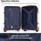 Coolife Luggage Set Suitcase Carry On Luggage PC Hardshell Luggage TSA Lock Spinner Wheels Telescopic Handle