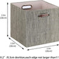 Posprica Storage Bins,11×11 Foldable Storage Cubes Boxes Container Closet Organizer Shelf Cabinet Bookcase,Thick Fabric Drawer Container - 4pcs,Coffee