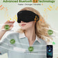 LC-dolida Bamboo Cotton Bluetooth Sleep Mask, 2 in 1 3D Soft Sleep Mask with Sleep Headphones, Sleep Eye Mask with Timming Setting, Blackout Sleeping Mask for Side Sleepers, Women Men, Black