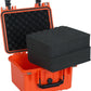 MEIJIA Portable All Weather IP67 Waterproof Camera Case,hard case with Customizable Fit Foam,Fit Use of Drones,Camera,Equipments,10.62 x9.68x6.87inches(Orange)