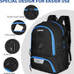 LARIPOP Soccer Backpack Soccer Bag with Ball Holder & Shoe Compartment Youth Sports Equipment Training Bag