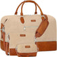 Weekender Bag for Women, Travel Duffel Bag Carry On Overnight Bag with Shoe Compartment Large Nylon Travel Weekend Tote Bag