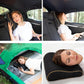 Travel & Camping Comfortable Memory Foam Pillow – Easy to Carry Portable Bag – Temperature Regulating Pillow Case (Black Contour)