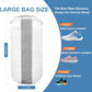 Shoe Washing Machine Bag – 360° Deep Clean Sneaker Laundry Bag with Cleaning Fibers and Zipper, Reusable Shoe Bag for Washing Machine, 2 Pack