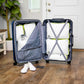 Large Compression Packing Cubes for Travel-Packing Cube Luggage Organizers 7 Piece Set for Checked Luggage-Ultralight, Expandable/Compression Bags by TRIPPED Travel Gear (White/Green) - Roamly