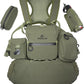 THE GUIDE BUNDLE: All Season Binocular Chest Pack Harness With 5 Piece Modular Accessory Kit: One Solution - Early Scouting To Late Season - Olive Green - Fits Up To Most 12x50 Bino