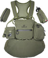 THE GUIDE BUNDLE: All Season Binocular Chest Pack Harness With 5 Piece Modular Accessory Kit: One Solution - Early Scouting To Late Season - Olive Green - Fits Up To Most 12x50 Bino