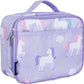 Wildkin Kids Insulated Lunch Box – Durable and Reusable for School & Travel - Unicorn