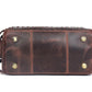 10" Premium Leather Toiletry Travel Pouch With Waterproof Lining | King-Size Handcrafted Vintage Dopp - Kit ~ Gift for Father's Day By Aaron Leather Goods (Wheat Brown) - Roamly