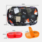 Serfeymi Weekly Travel Pill Organizer 2 Times A Day AM PM Upgraded Rainbow Pill Box 7 Day with Portable Zipper PU Leather Pill Case, Medicine Organizer for Pills, Vitamins, Fish Oils - Black 02