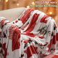 PHF Printed Fleece Blanket King Size, No Shed No Pilling Ultra Soft Plush Cozy Xmas Prints Theme Home Décor Flannel Blanket for Bed, Sofa, Couch and Gift, 108" x 90", Christmas Island