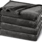 PHF Ultra Soft Fleece Blanket Twin Size, No Shed No Pilling Luxury Plush Cozy 300GSM Lightweight Blanket for Bed, Couch, Chair, Sofa Suitable for All Season, 66" x 90", Dark Grey