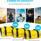 WILD HEART Waterproof Bag Duffel Bag 20L 30L 40L with Welded Seams Shoulder Straps, Mesh Pocket for Kayaking, Camping, Boating,Bicycle,Motorcycle