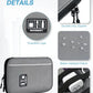 BAGSMART Electronics Travel Organizer Case, Compact Cable Organizer Bag for Phone Accessories, Power Bank, SD Card Storage, Grey