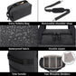 ZOMFELT Duffle Bag for travel, 40L Canvas Travel Duffel Bags for Men Women, Water Resistant Overnight Weekender Bag with Toiletry Bag & Shoe Compartment, Carry on Luggage Bag for Travel, Gym, Black - Roamly