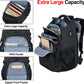 KROSER Travel Laptop Backpack 18.4 Inch XXXL Gaming Backpack with Hard Shell Saferoom RFID Pockets Water-Repellent Business College Daypack Stylish Laptop Bag for Men/Women-Black - Roamly