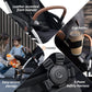 Lightweight Travel Stroller for Baby, Self-Folding Toddler Stroller with Large Canopy, Full-Reclining Seat, Cup Holder Included - Newborn to 50lbs.