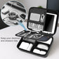 Electronics Organizer Travel Case for MacBook Power Adapter Charger Cables, Double Layer for Mouse, Power Banks, IPad, Airpods, for Apple Pencil, USB Flash Disk SD Card and Other Accessories - Black