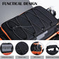 Goture Fishing Tackle Bag, Store Up to 4PCS 3700 Plus 2PCS 3600 Tackle Trays(Not Included), 600D Soft Side Gear Fishing Bag with Rod Straps,Detachable Water Bottle Pouch,Waterproof Bottom,SBS Zippers