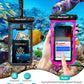 Hiearcool Waterproof Phone Pouch,Underwater Phone Cases Compatible for iPhone 16 15 14 13 Pro Max,Waterproof Dry Bag for Cruise Travel Essentials Phone Water Protector Pouch-Black&Bright Red-2Pack