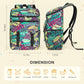 Cooler Backpack Soft Insulated Leak Proof 30 Cans Insulated Backpack Cooler Portable Picnic Camping Beach Hiking BBQ Lunch Backpack for Men and Women -Leaf Flowers