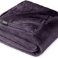 Bare Home Fleece Blanket - King Size - Ultra-Soft Lightweight for Bed, Sofa, and Couch - Luxury Microplush - Cozy Warm Blanket (King, Eggplant)